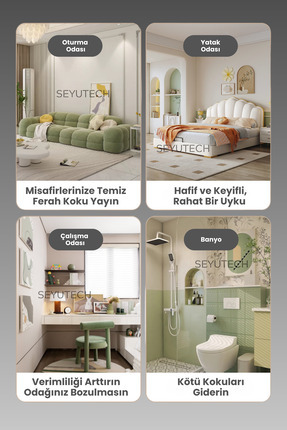 Yıldız Işıklı Araç Parfümü Yıldız Efektli Aydınlatma Ortam ve Oda Hava Nemlendirici Aromaterapi Image 5