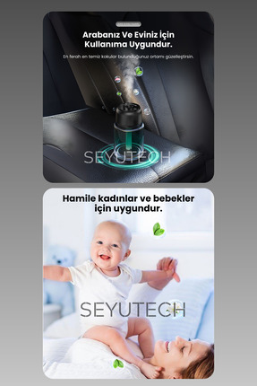 Yıldız Işıklı Araç Parfümü Yıldız Efektli Aydınlatma Ortam ve Oda Hava Nemlendirici Aromaterapi Image 3