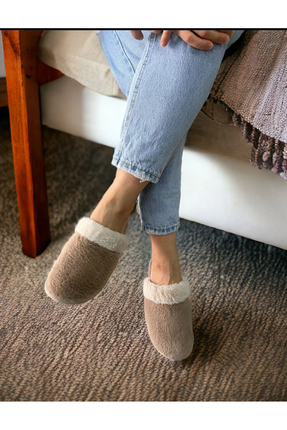 PELÜŞ KAYMAZ TABAN   KIŞLIK EV TERLİK Image 2