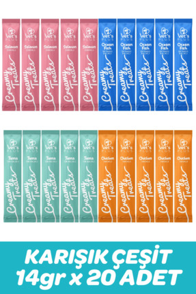 Karışık Çeşitli Krema Kedi Ödülü 14gr (20 Adet) Image 0