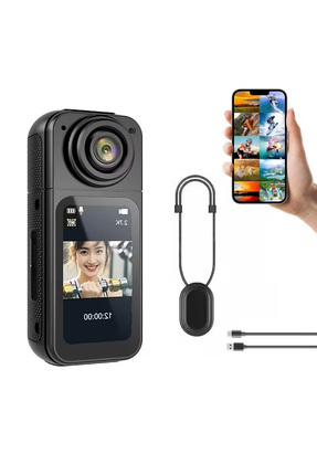 2.7k Ultra Hd Video, 180° Döner Lens, Wi-Fi , Vucut Kamerası Mini Taşınabilir Aksiyon Kamera Image 4