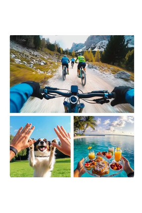 2.7k Ultra Hd Video, 180° Döner Lens, Wi-Fi , Vucut Kamerası Mini Taşınabilir Aksiyon Kamera Image 1