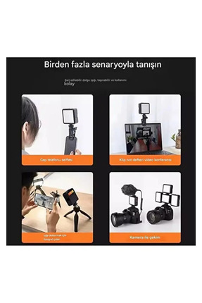 Şarj Edilebilir & Taşınabilir Çok Fonksiyonlu Çekim Işığı - Telefon - Bilgisayar - Kamera Uyumlu ! Image 2