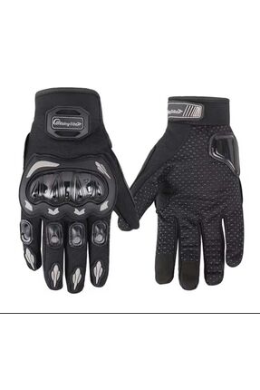 Motosiklet Eldiveni Tam Koruma CE Sertifikalı ISO Belgeli Siyah DÖRT MEVSİM Image 0