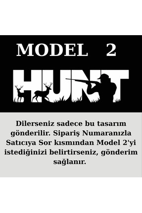 HUNT Avcı Sticker | Arazi Aracı & Pickup İçin | 40×10 cm Folyo Kesim - Offroad Dağcı Çıkartması Image 7