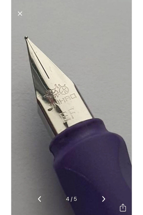 Dolma Kalem Seti Pastel Toz Pembe Renk Ef 0,38mm Uç Kalem 5 Kartuş 619-b Image 4