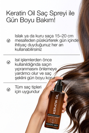 Magıc Mıx Aşırı Yıpranmış Saçlar Için Keratin Yağı 110 ml Image 4