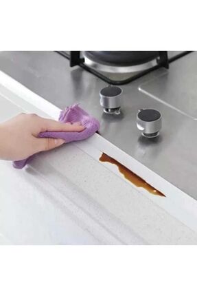 3.2 M BANYO KÜVET MUTFAK LAVABO BANT SU GEÇİRMEZ KENAR BANDI SIZDIRMAZLIK BANTI (BEYAZ) Image 4