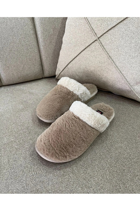 PELÜŞ KAYMAZ TABAN   KIŞLIK EV TERLİK Image 1