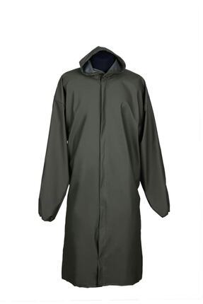 Balıkçı Pardesü Su Geçirmez Poliüretan Yağmurluk Haki - Avcı - Balıkçı - Çiftçi - Su Geçirmez Image 0