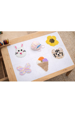 🧵 Montessori İplik Geçirme Seti – MDF Örgü kiti| 5’li Eğitim Seti Image 2