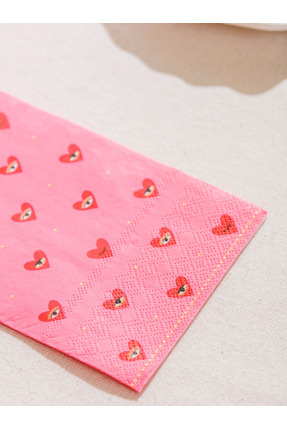 LCW HOME Sevgililer Günü Kalp Baskılı Kağıt Peçete 20'li Image 2