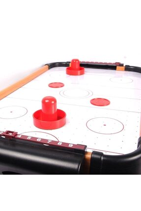 Air Hockey Game Table Çocuk Ahşap Masa Üstü Havalı Hokey Image 5
