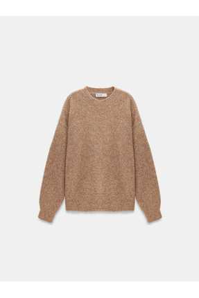 10640 Bisiklet Yaka Yumuşak Dokulu Kazak-K.Bej Mel. Image 5