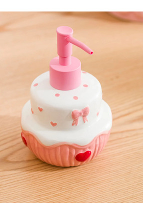 Sevgililer Günü Kalp Desenli Seramik Sıvı Sabunluk Image 1