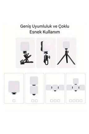 Şarj Edilebilir & Taşınabilir Çok Fonksiyonlu Çekim Işığı - Telefon - Bilgisayar - Kamera Uyumlu ! Image 1