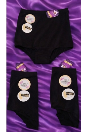 PAPATYA KADIN YÜKSEK BEL BAMBU TOPARLAYICI ÖZEL KALİP EXTRA RAHAT NEFES ALAN KUMAS ALT ÇAMAŞIR 3 LÜ Image 3