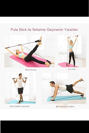 Squat Pilates Studio Evde Spor Egzersiz Çubuğu Kalça Basen Sıkılaştırıcı Pilates Barı Plates Image 3