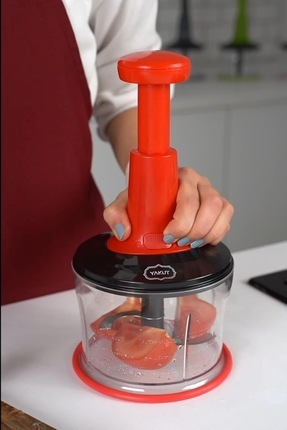 Karışık Renk Üstten Basmalı Yeni Nesil Pratik Doğrayıcı Rondo Image 2