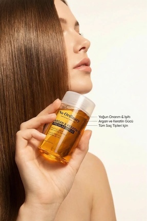 Premium Argan & Keratin Içerikli Doğal Saç Bakım Yağı & Serum 100ml Image 1