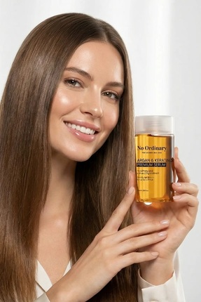 Premium Argan & Keratin Içerikli Doğal Saç Bakım Yağı & Serum 100ml Image 2