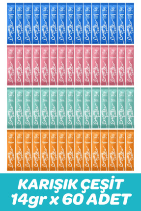 Karışık Çeşitli Krema Kedi Ödül Maması 14gr (60 Adet) Image 0