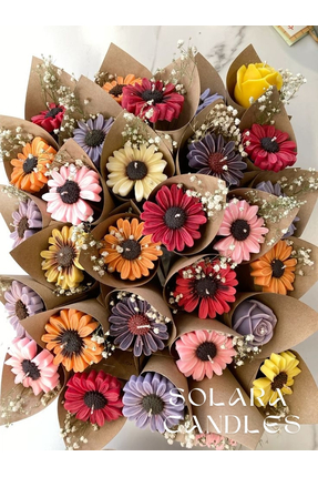 Papatya Mum Düğün Nikah Nişan Söz Baby Shower Gibi Özel Günlerde Hediyelik 10 Adet Image 0