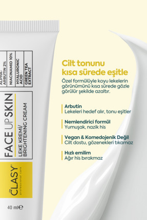 Face Up Skin Aydınlatıcı Leke Kremi, Leke Karşıtı, Siyah Nokta 40ml Image 1
