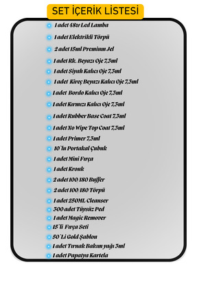 Protez Tırnak Kalıcı Oje Full Set Image 1