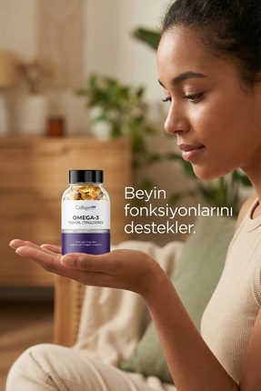 Omega-3 Premium Fish Oil 90 Softgel X 1000mg, Balık Yağı, Hidrolize Kolajen & C Vitamini Image 3