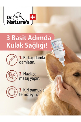 Drnatures Ear Care Kedi Ve Köpekler Için Kulak Bakım Solüsyonu 50 ml Image 3