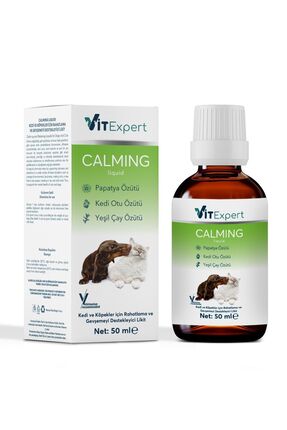 %100 Doğal Anti Stress Kedi Ve Köpekler Için Sakinleştirici Ve Rahatlatıcı Calming Liquid Damla 50ml Image 7