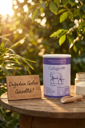 Collagen Powder 500g, %100 Saf, Doğal Çift Hidrolize Kolajen Peptitler (50 PORSİYON) Image 6