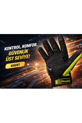 BABE 3 MEVSİM KORUMALI REFLEKTÖRLÜ MOTORSİKLET ELDİVENİ NEO RENK Image 2