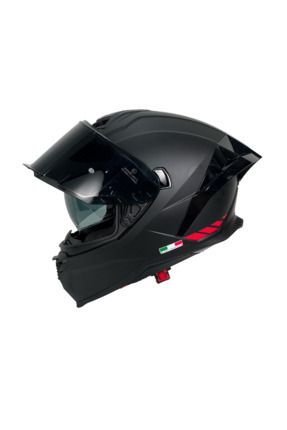 SW 867 RED STRIP Full Face Kask (Siyah Vizörlü) Image 4