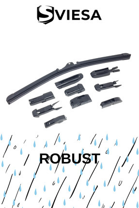 Universal Robust 9 Aparatlı Oto Araç Silecek 35cm-40cm-45cm-50cm-55cm-60cm-65cm-70cm Image 0