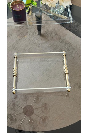 Halka Detay Kahve Sunum Pleksi Tepsi Matgold Image 3