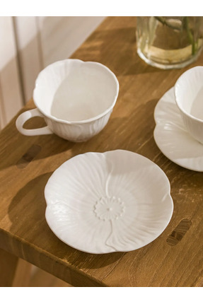 LCW HOME Beyaz 2 Kişilik Porselen Kahve Fincan Takımı 100 Ml Image 2