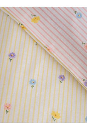 Desenli Tek Kişilik Nevresim Seti Image 4