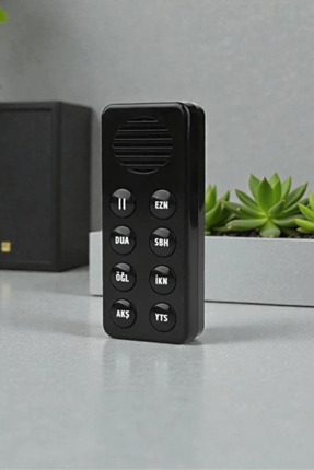 Namaz Öğreten Sesli Cihaz – Ezan, Dua ve 5 Vakit Namaz Rehberi – Siyah Image 1