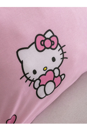 LCW HOME Pembe Hello Kitty Baskılı Kız Çocuk Nevresim Seti Image 2