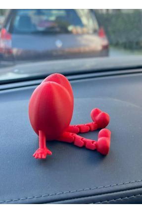 Sevimli Kalp Ayaklı Torpido Süsü Kalp Araba Süsü - Araç İçi Aksesuar Sevimli Kalp - Oto Aksesuarı Image 2