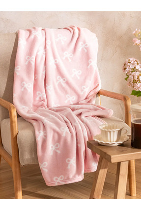LCW HOME Pembe Fiyonk Baskılı Tv Battaniyesi 100x150 Cm Image 0