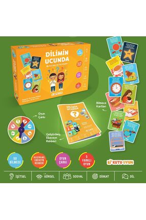 DİLİMİN UCUNDA – Bilmecelerle İlk Kelimelerim (5 Farklı Oyun) Image 1