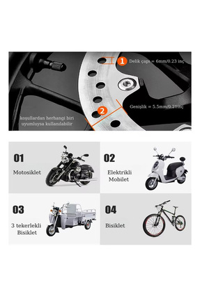 World Class 110 Db Mavi Siyah Kırmızı Alarmlı Disk Kilidi (hatırlatıcı Kablo ) Image 5