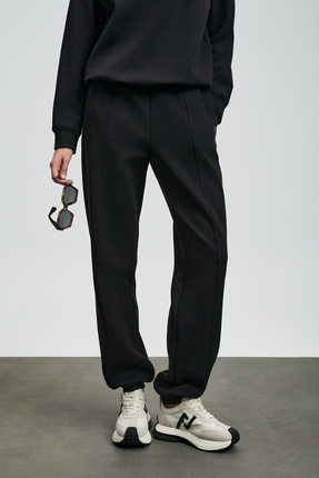 Cessıe Örme Kadın Eşofman Altı Siyah Image 4