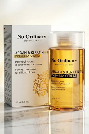 Premium Argan & Keratin Içerikli Doğal Saç Bakım Yağı & Serum 100ml Image 0