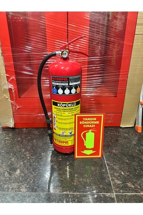 İŞ YERİ AÇMAK İÇİN UYGUN 6 KG FOAM KÖPÜKLÜ YANGIN SÖNDÜRÜCÜ Image 3