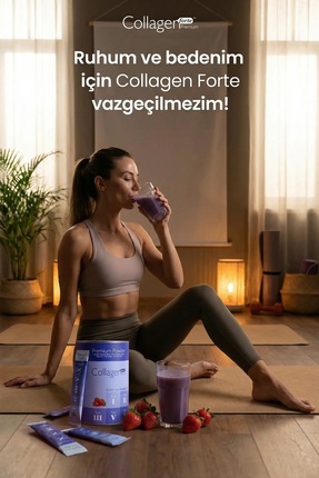 Premium Kolajen Powder 10g X 30 Şase Biotin & Multivitamin Çilek Aromalı Image 5