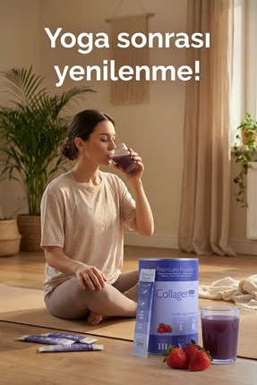Premium Kolajen Powder 10g X 30 Şase Biotin & Multivitamin Çilek Aromalı Image 6